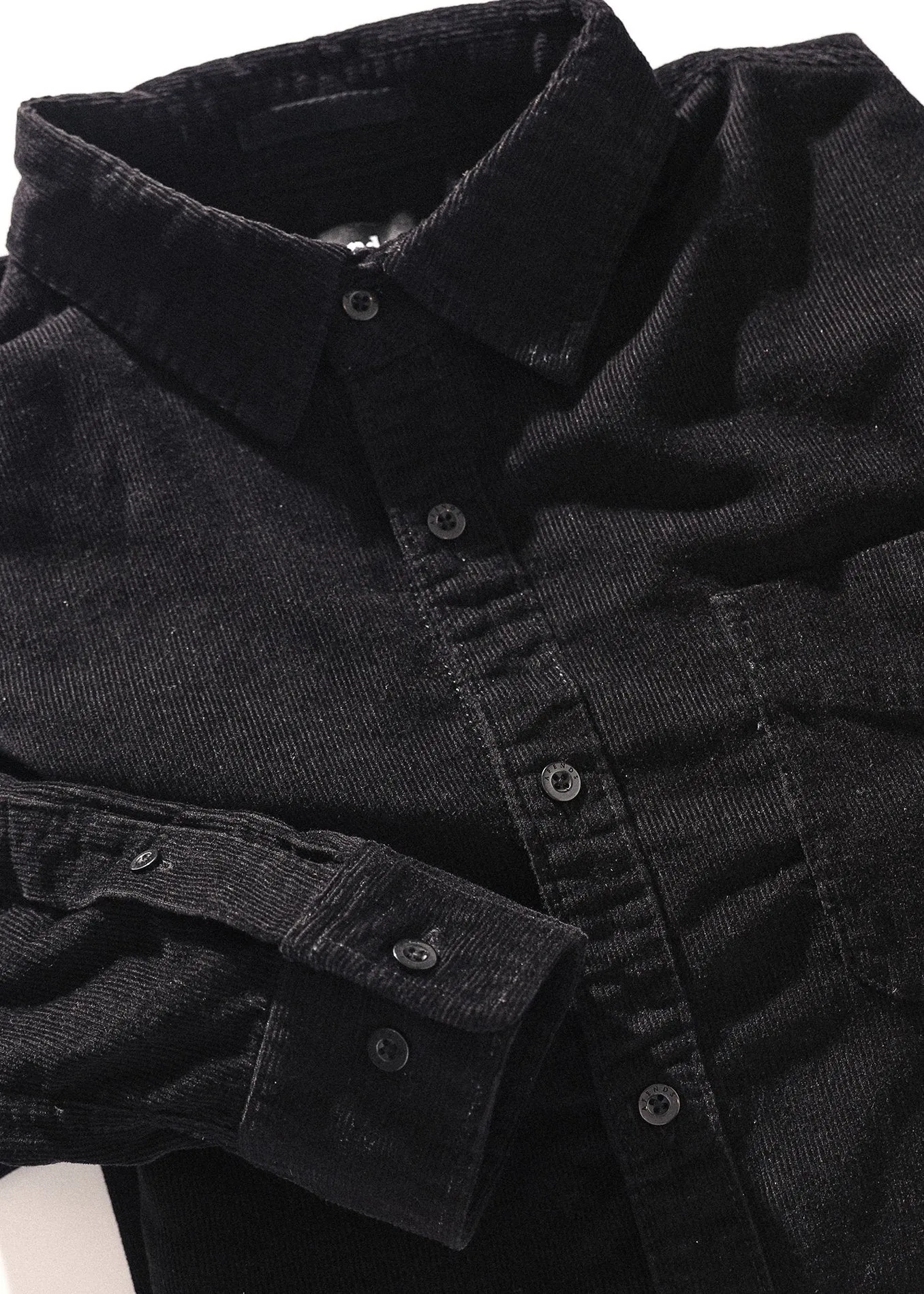 Afends Mens Back in Black - Corduroy Shirt