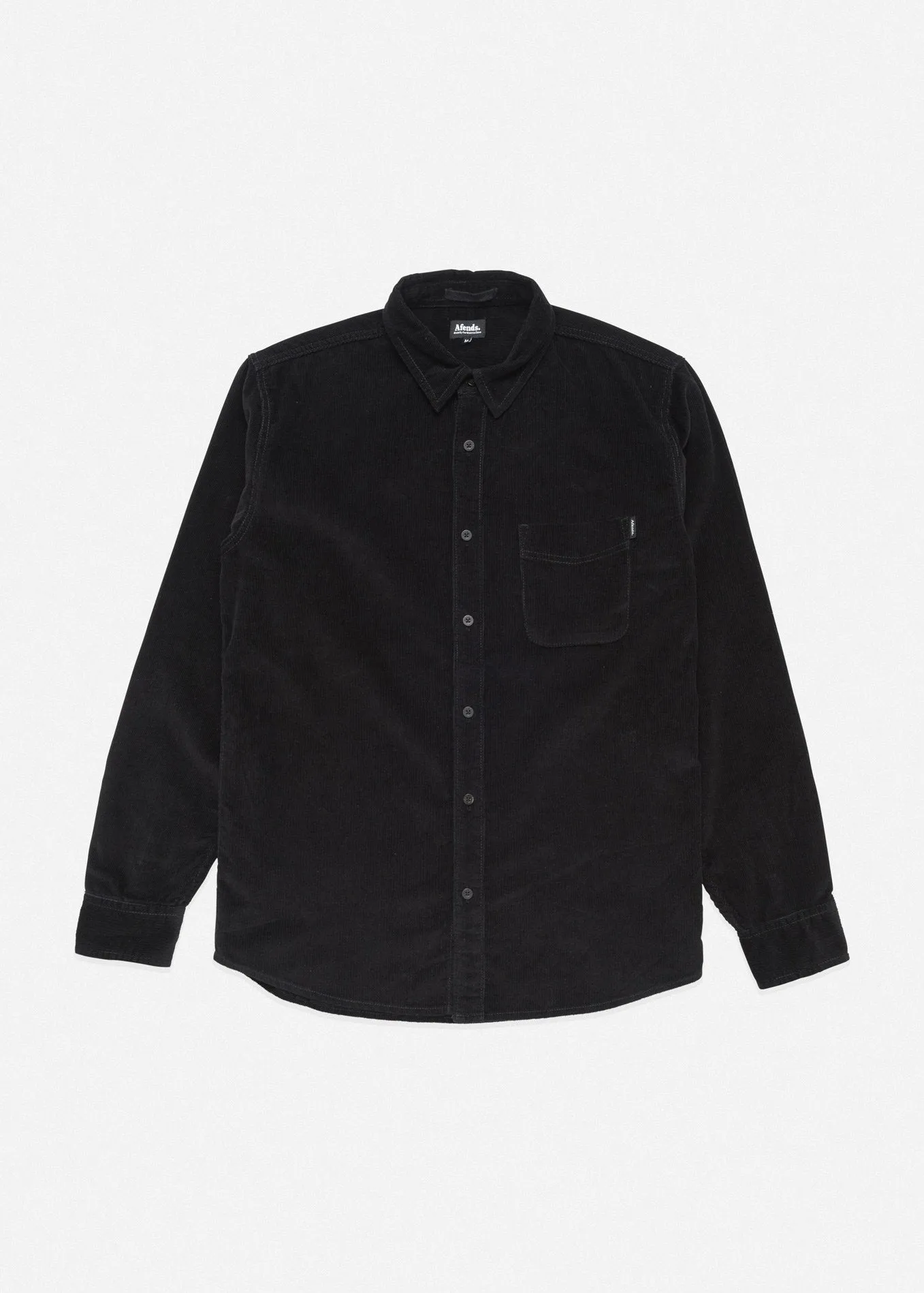 Afends Mens Back in Black - Corduroy Shirt