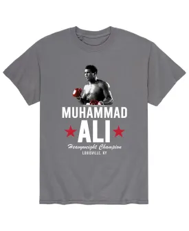 AIRWAVES Men's Muhammad Ali Heavyweight Champion T-Shirt, Gray