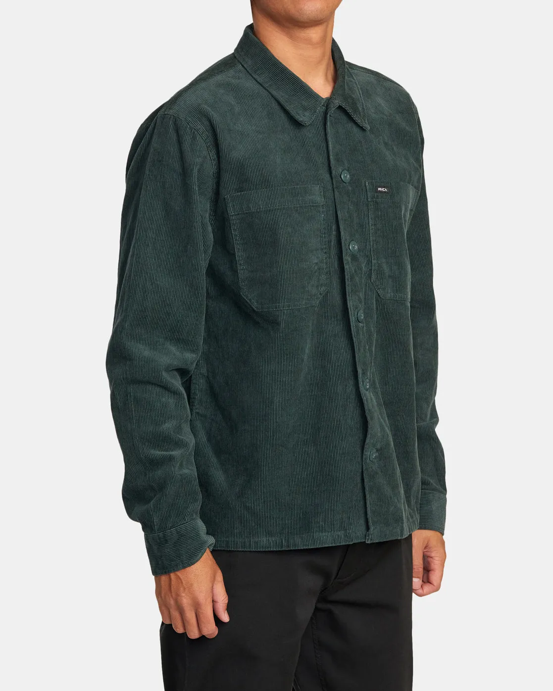 Americana Corduroy Overshirt - Hunter Green