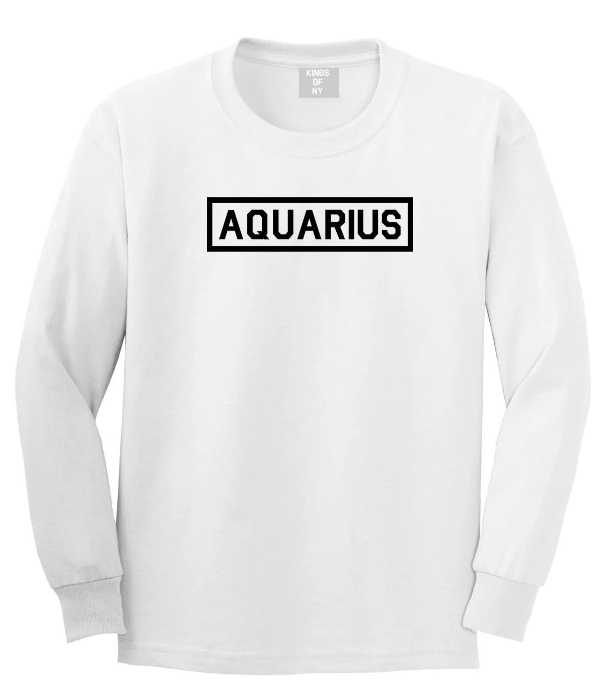 Aquarius Horoscope Sign Mens Long Sleeve T-Shirt