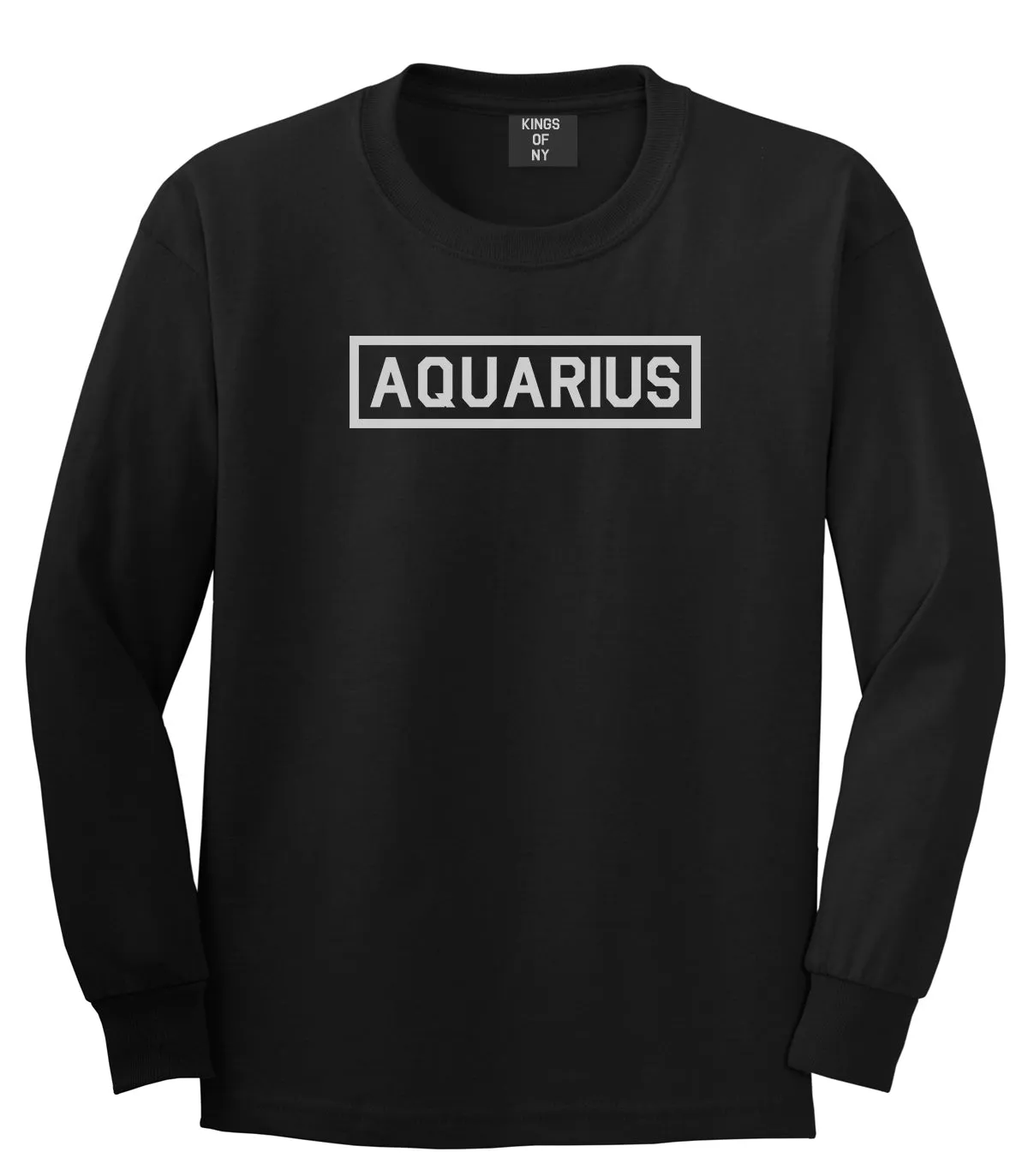 Aquarius Horoscope Sign Mens Long Sleeve T-Shirt