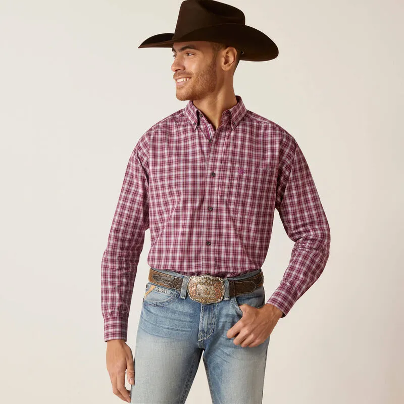 Ariat Friar Brown & Tan Long Sleeve Button Up