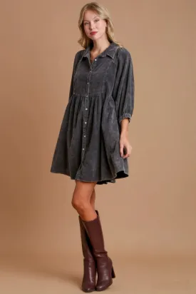 Autumn Chill Corduroy Dress