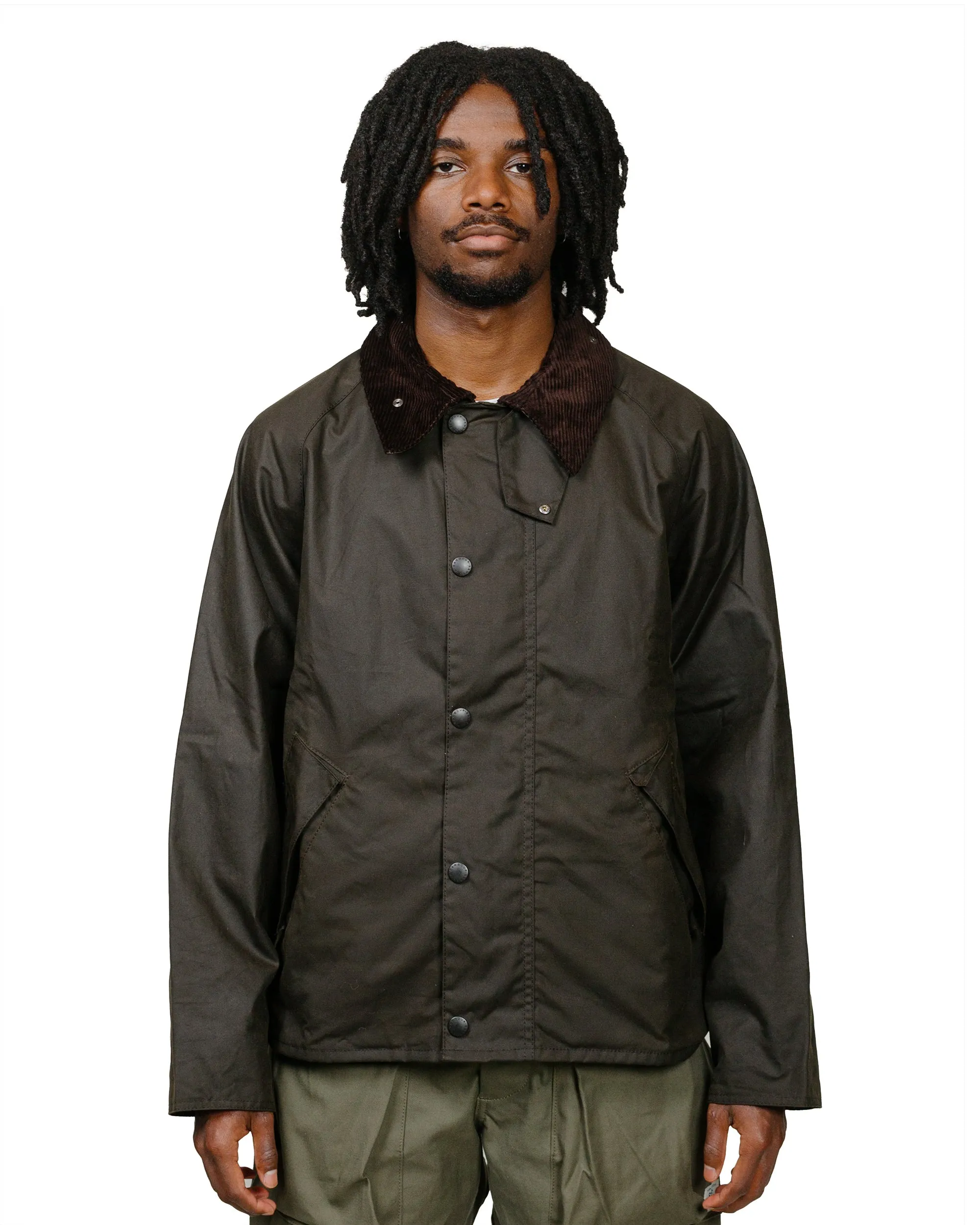 Barbour Transport Wax Jacket Olive