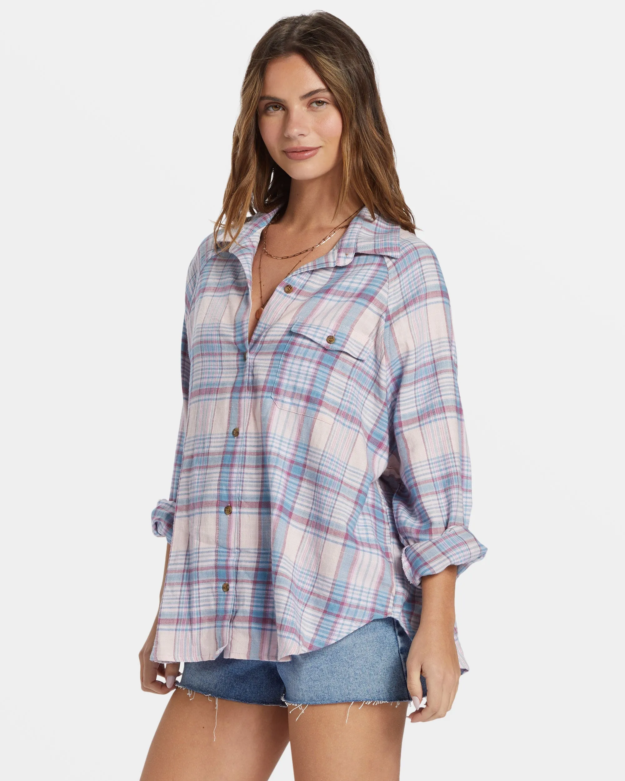 Best Time Long Sleeve Shirt - Washed Berry