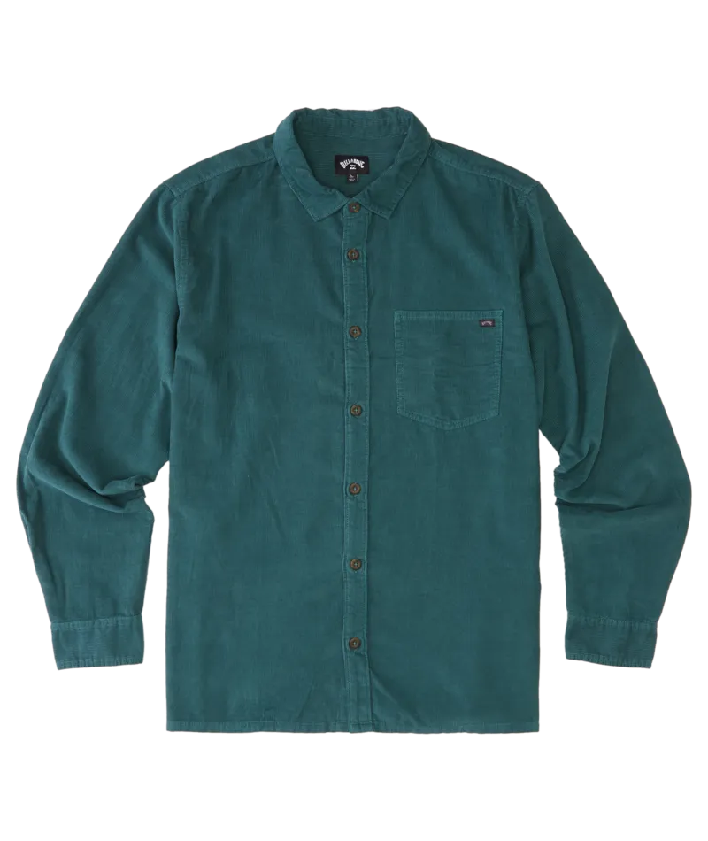 Billabong Bowie Cord L/S Shirt-Cypress