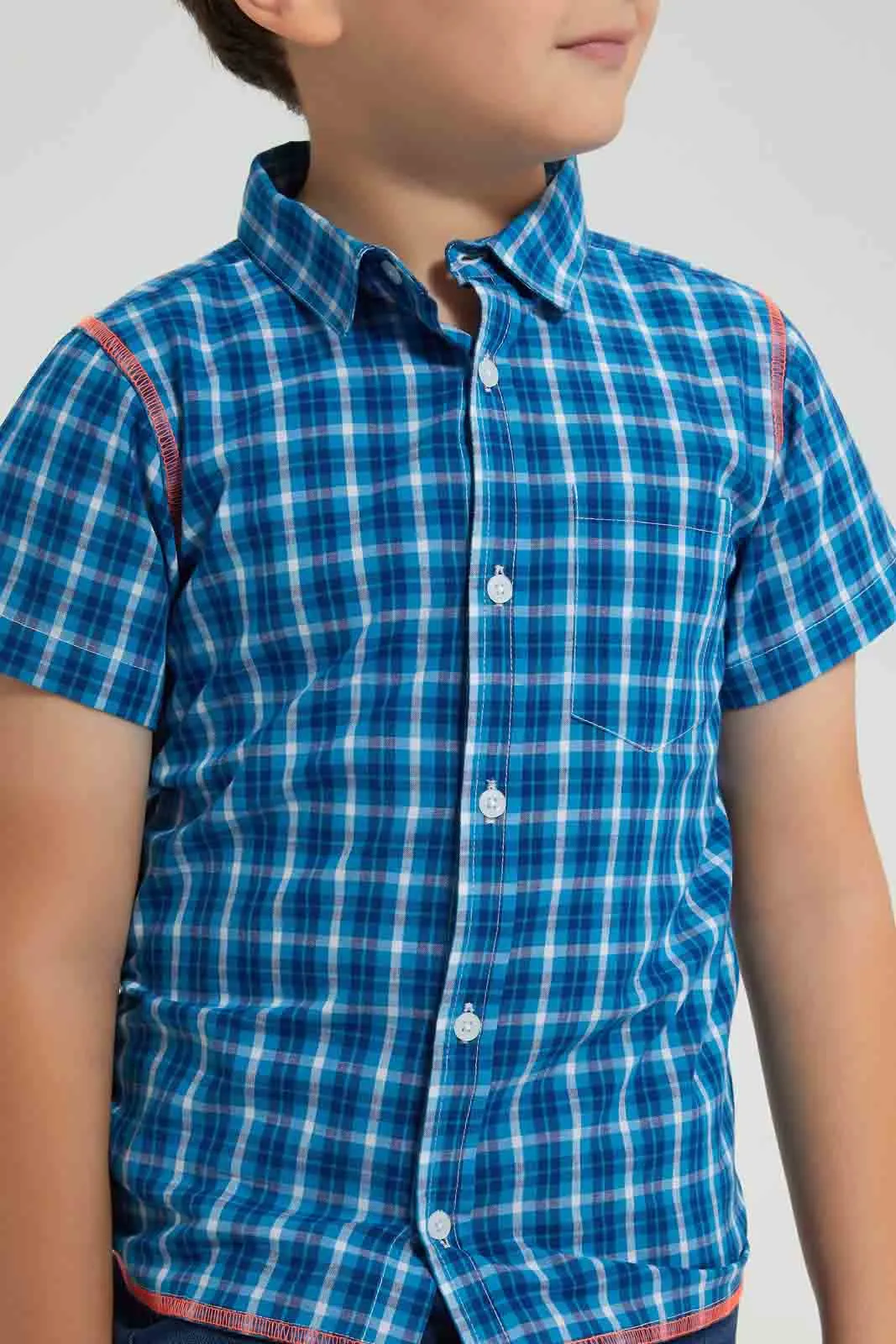 Blue Checkered Shirt