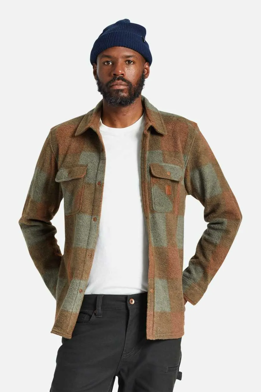 Bowery Arctic Stretch L/S Fleece - Bison/Olive Surplus