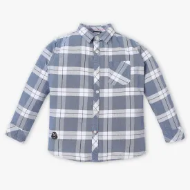 Boys Soft Washed Yarn Dyed Checkered Cruiser Shirt