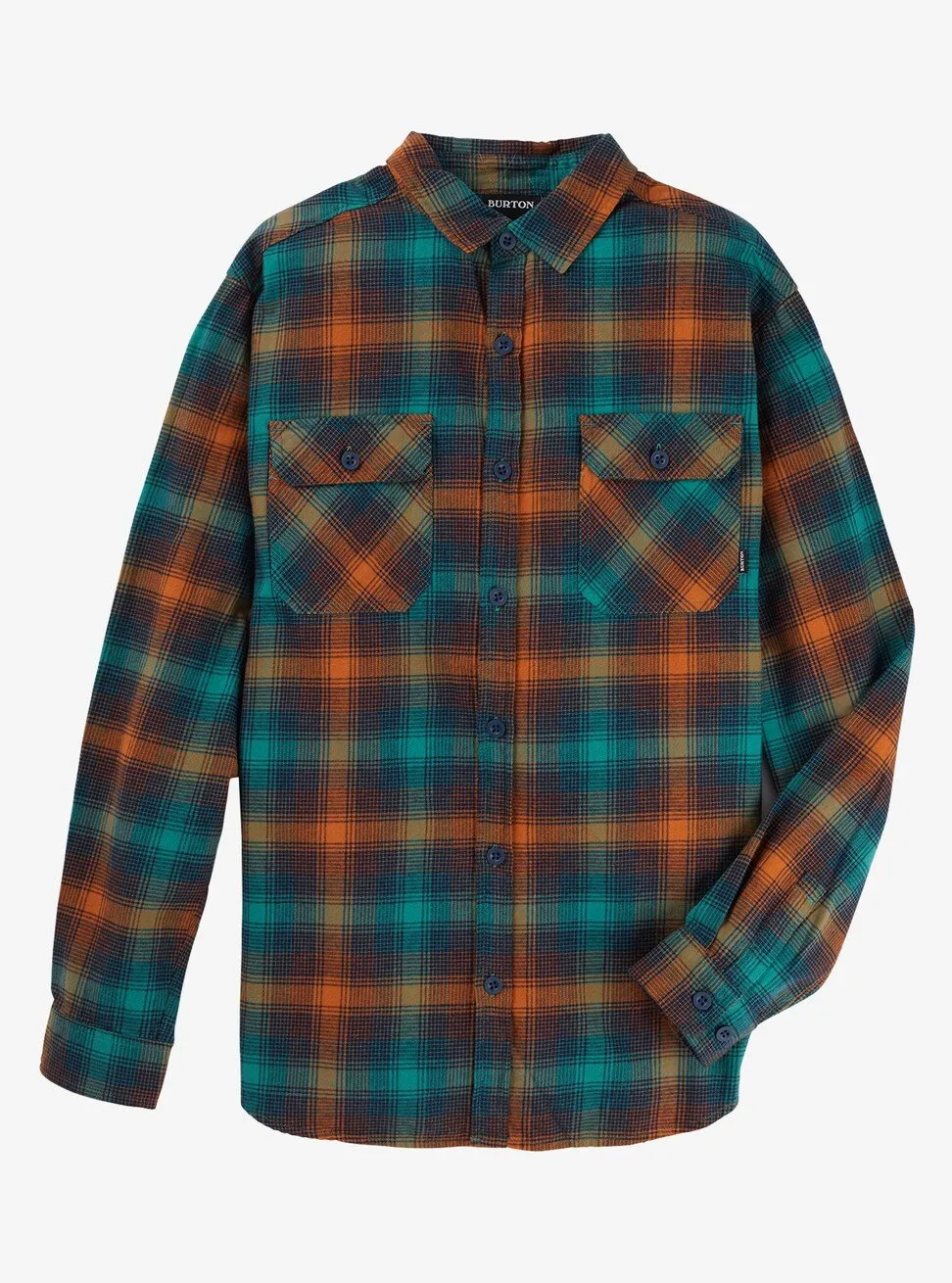 Burton Brighton Flannel Mens Antique Green Hombre Plaid