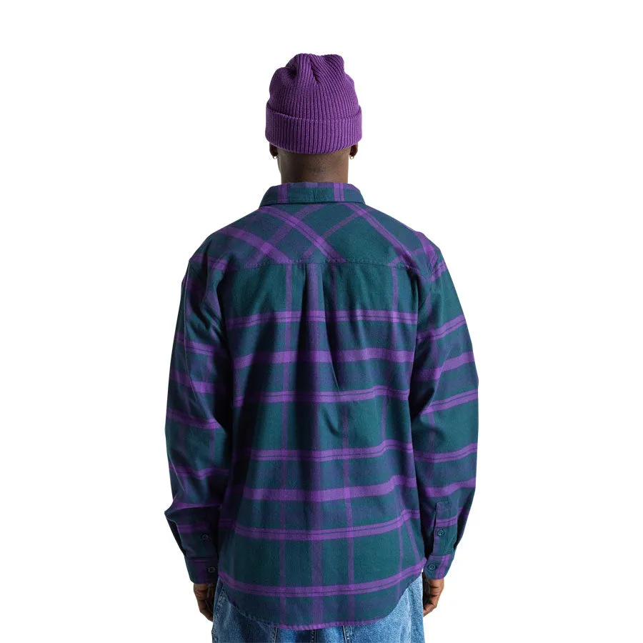 Burton Men's Favorite Flannel Deep Emerald Imperial Purple Plaid 2025