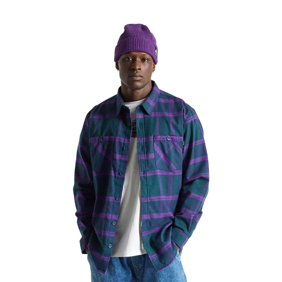 Burton Men's Favorite Flannel Deep Emerald Imperial Purple Plaid 2025