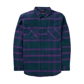 Burton Men's Favorite Flannel Deep Emerald Imperial Purple Plaid 2025