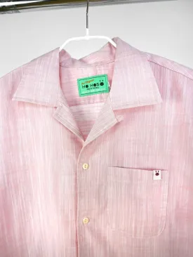 Button-up Cotton Short Sleeve Shirt - Pink (One-Off)