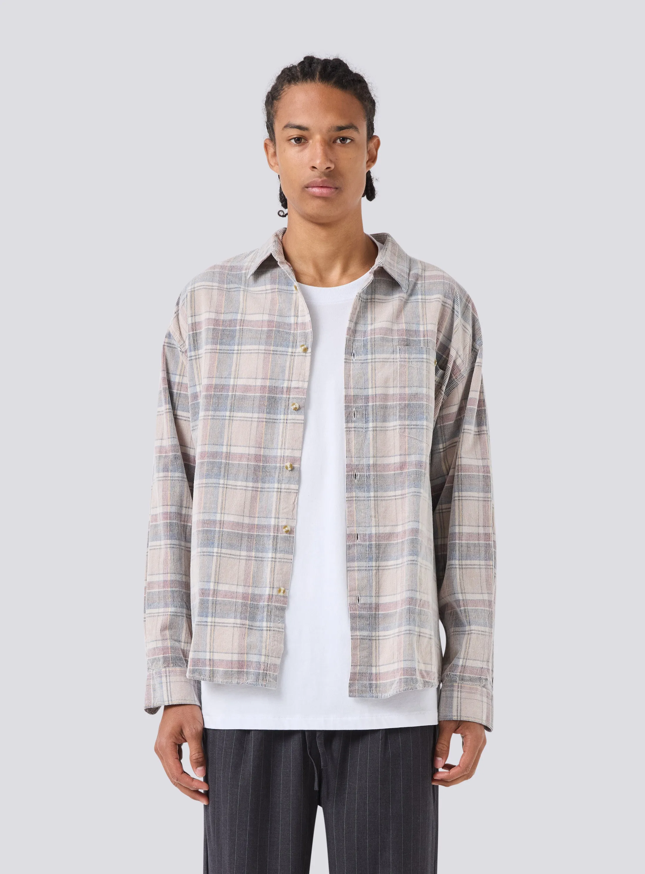 Cabin 2.0 Shirt Beige Corduroy Plaid