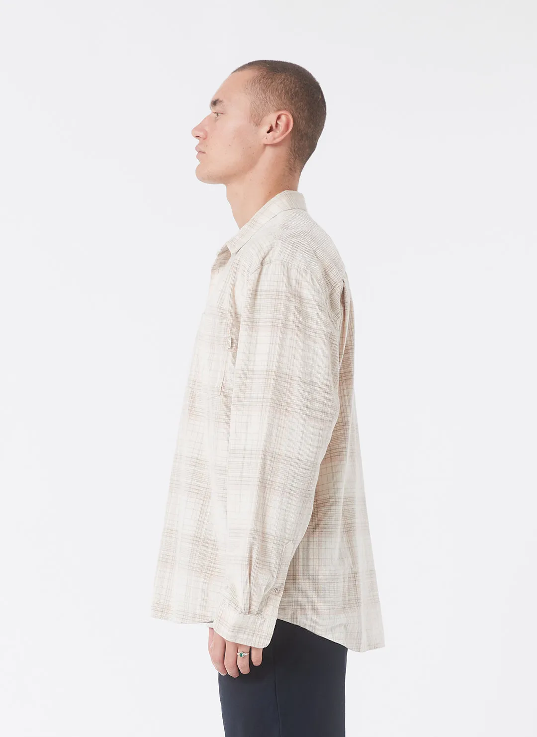 Cabin Shirt Y2K Corduroy Plaid