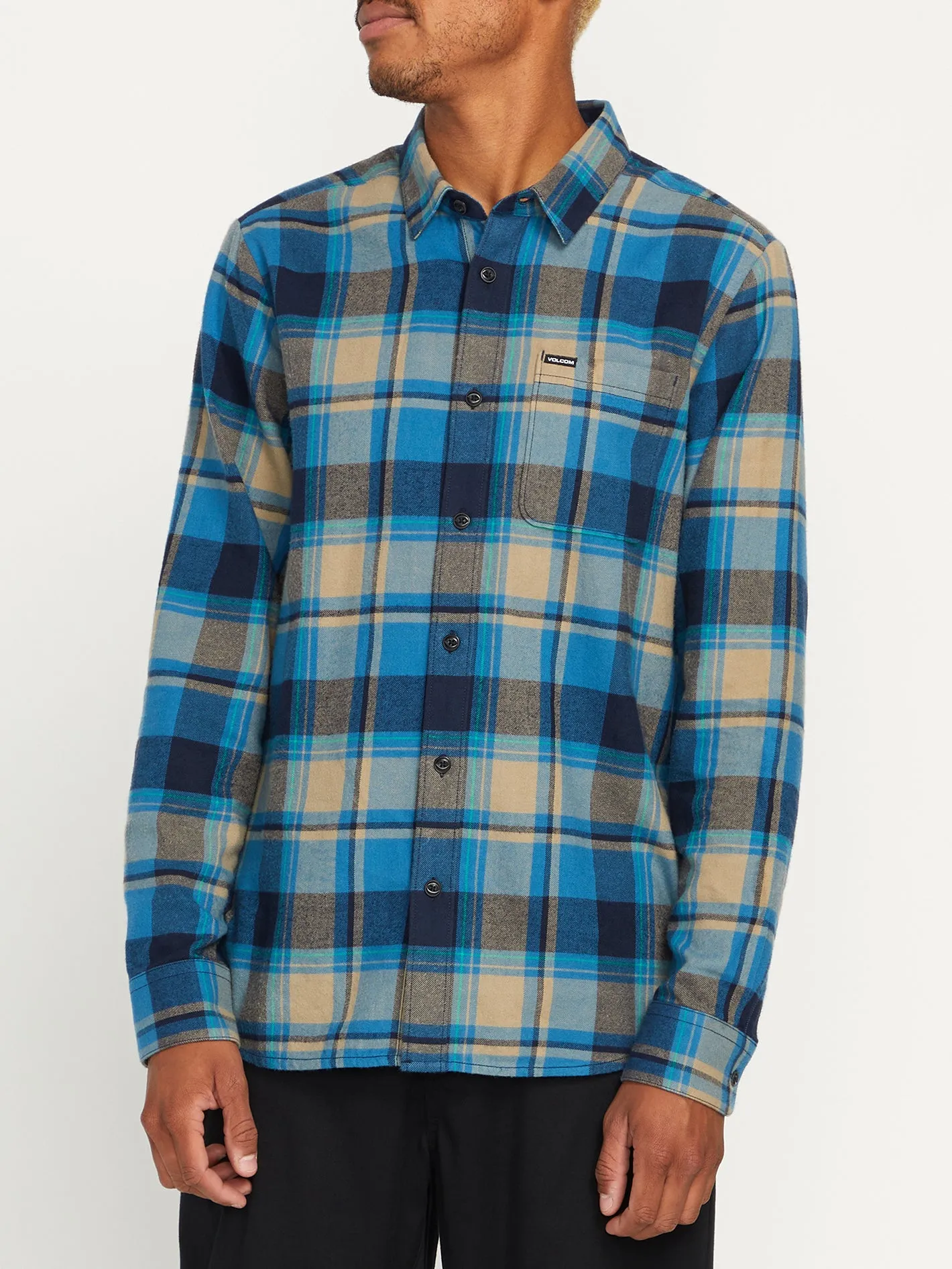 Caden Plaid Long Sleeve Shirt - Navy