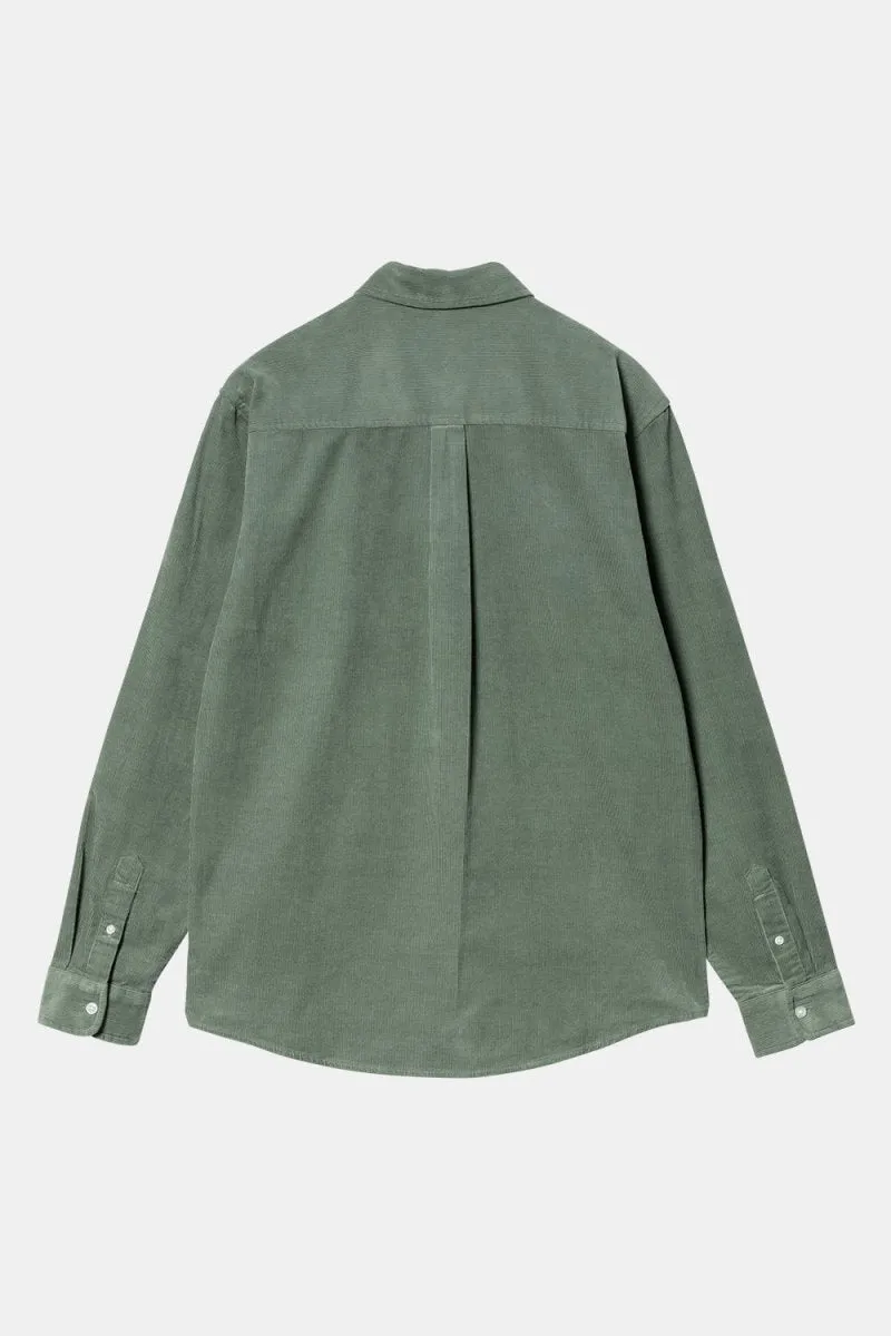 Carhartt WIP Madison Cord Long Sleeve Shirt (Park/Wax)