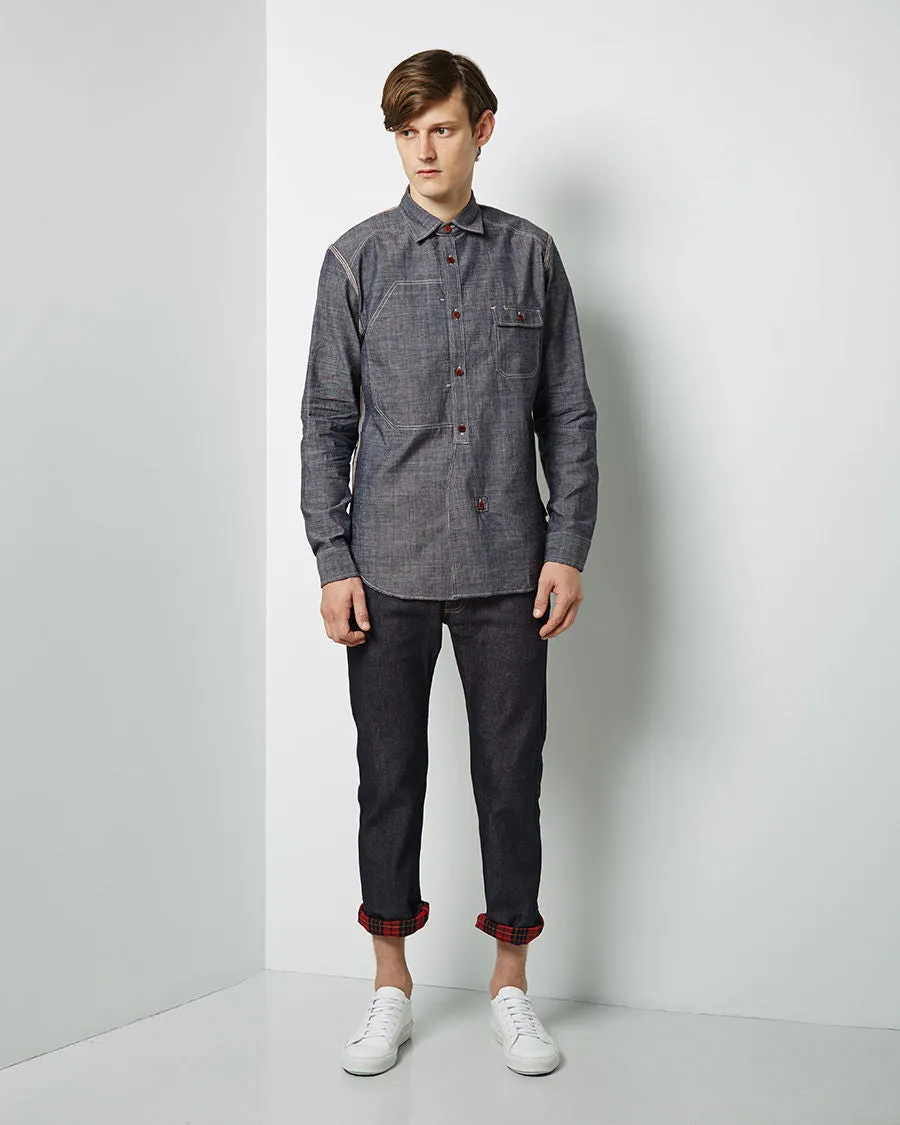 Chambray Check Combo Shirt