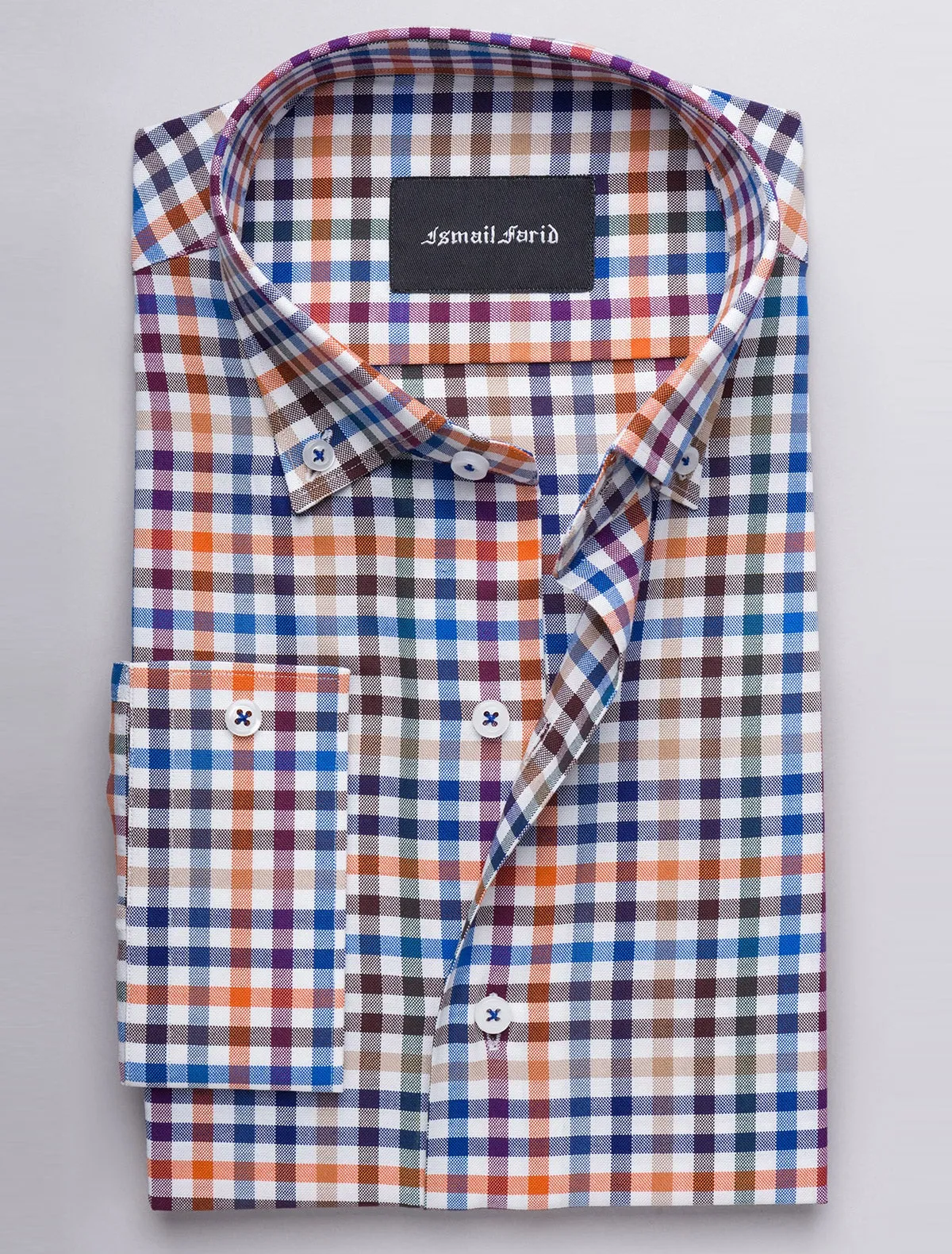 CHECKERED BUTTON DOWN SHIRT