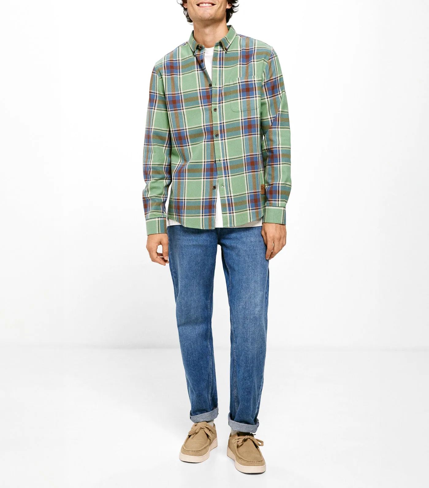 Checkered Shirt Green