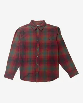 Coastline Flannel Long Sleeve Shirt - Brick