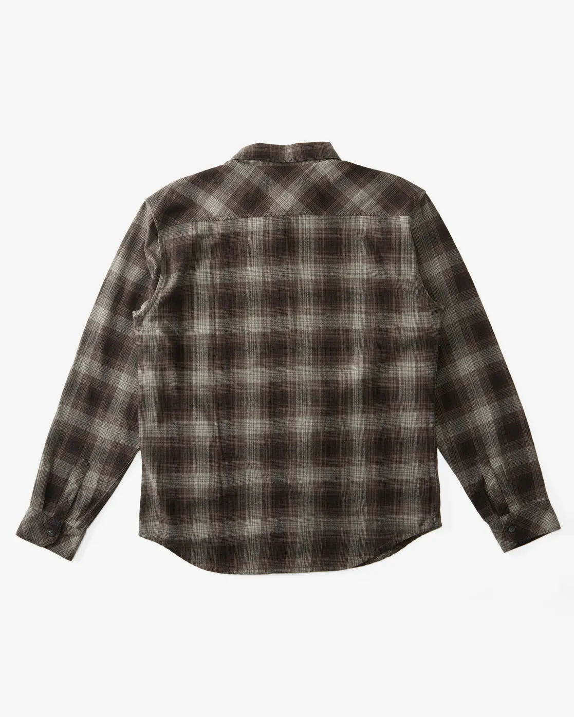 Coastline Flannel Long Sleeve Shirt - Raven