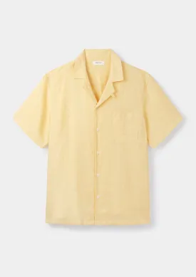 Cornfield Yellow Linen Cuban Shirt