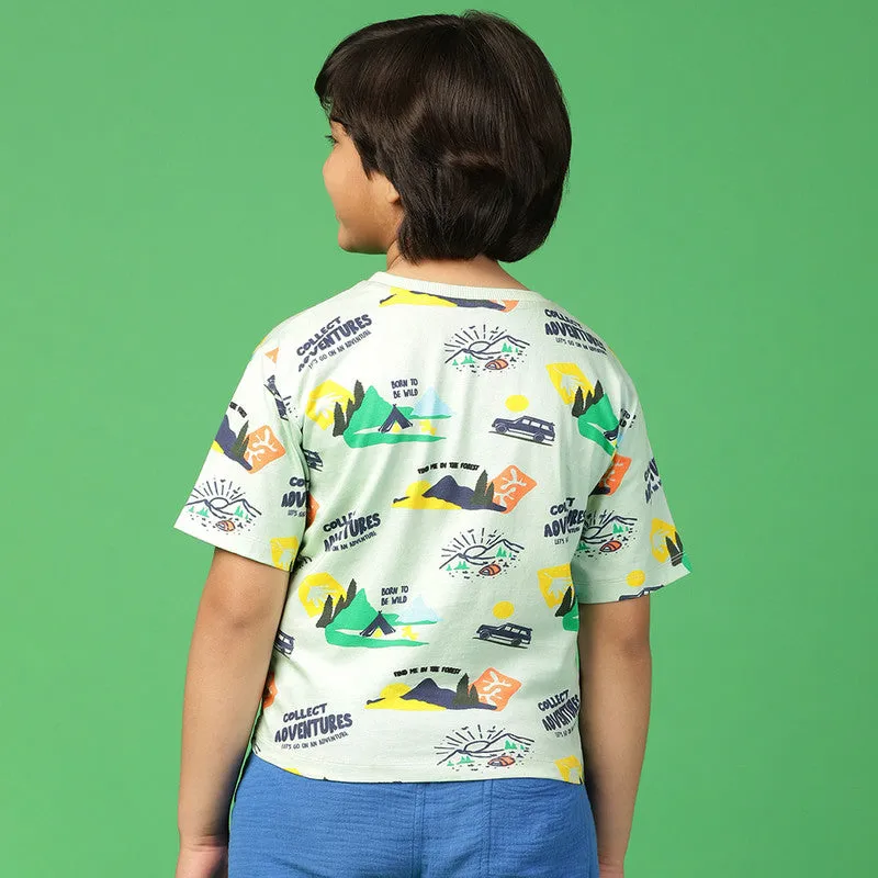 Cotton Tshirt for Kids | Printed | Multicolour