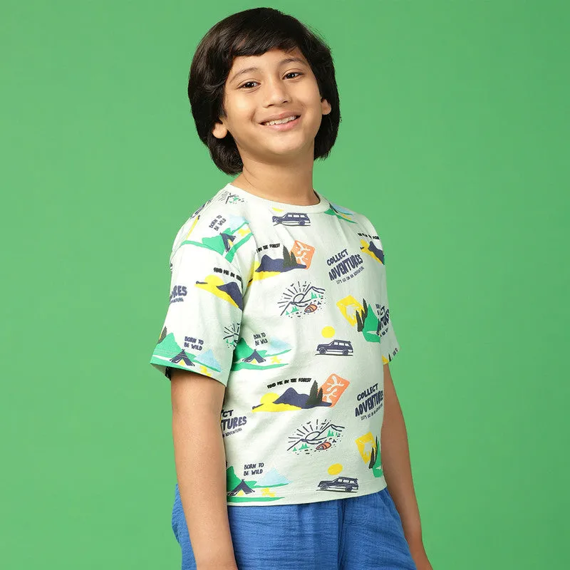 Cotton Tshirt for Kids | Printed | Multicolour