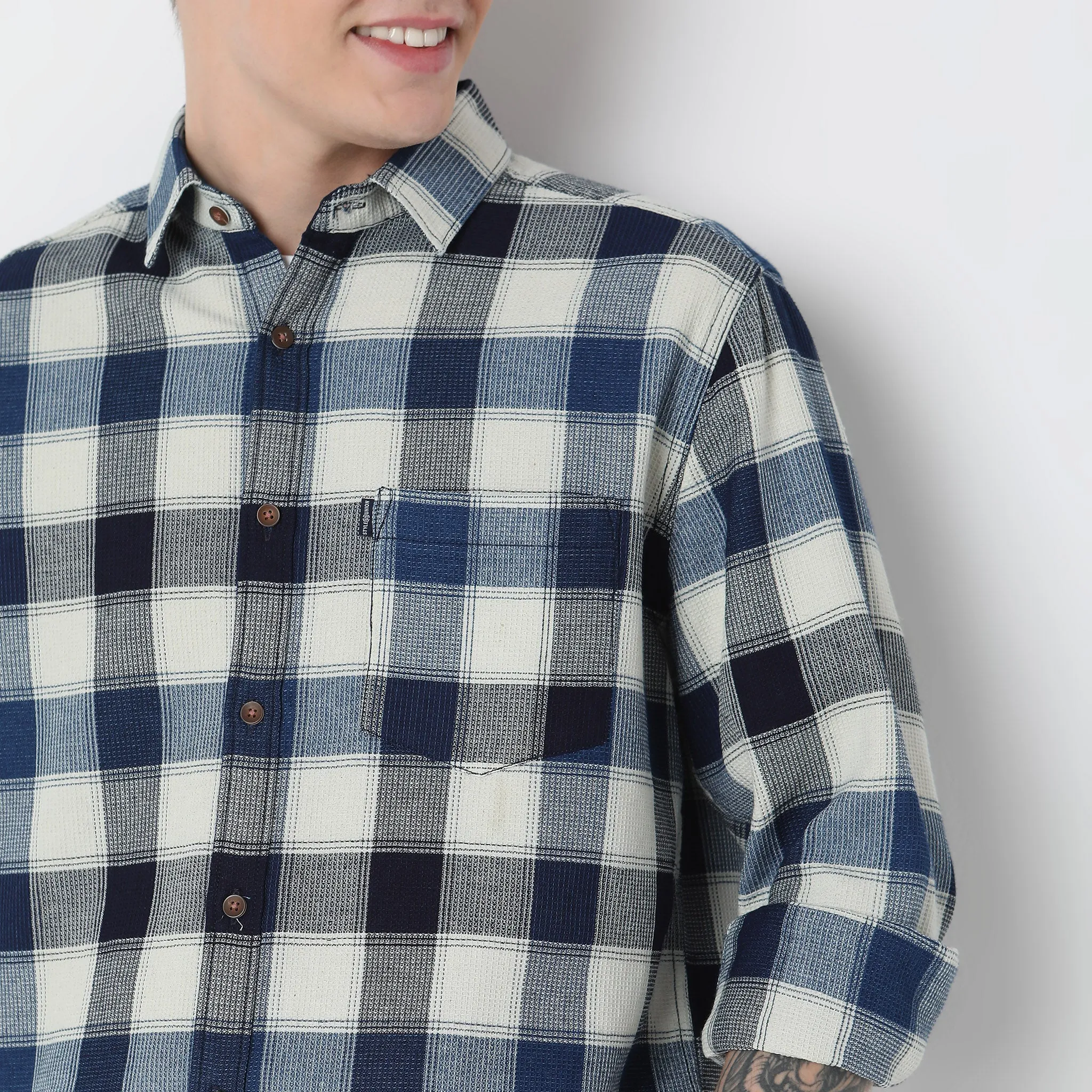 Cruiser™ Authentic Indigo Regular Fit Shirt Classic Checks Original Style