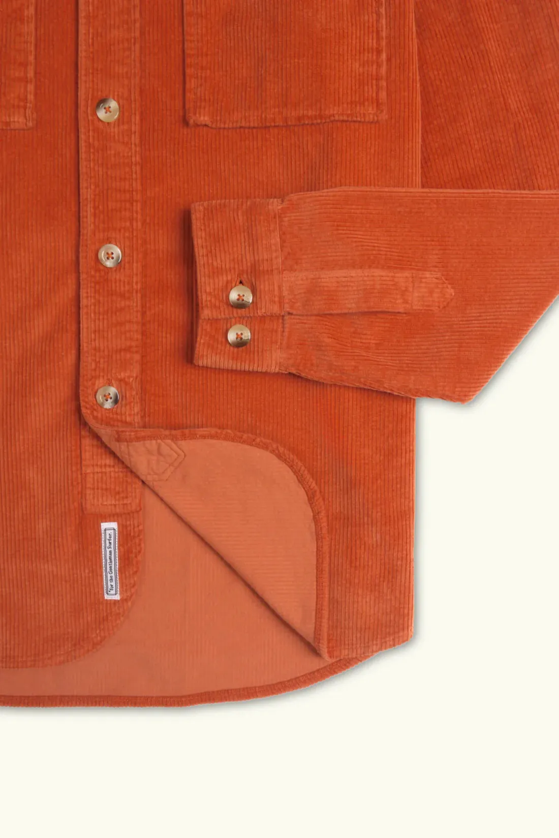 Cuisse de Grenouille Terracotta Velvet Corduroy Paris Shirt