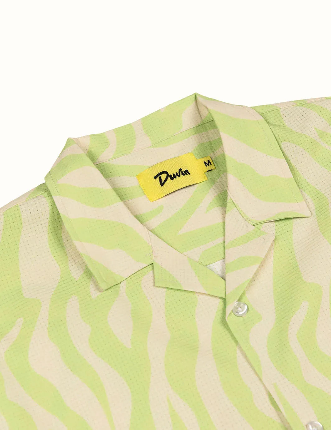 Duvin - "Keylime Zebra" Leisure Stretch Buttonup