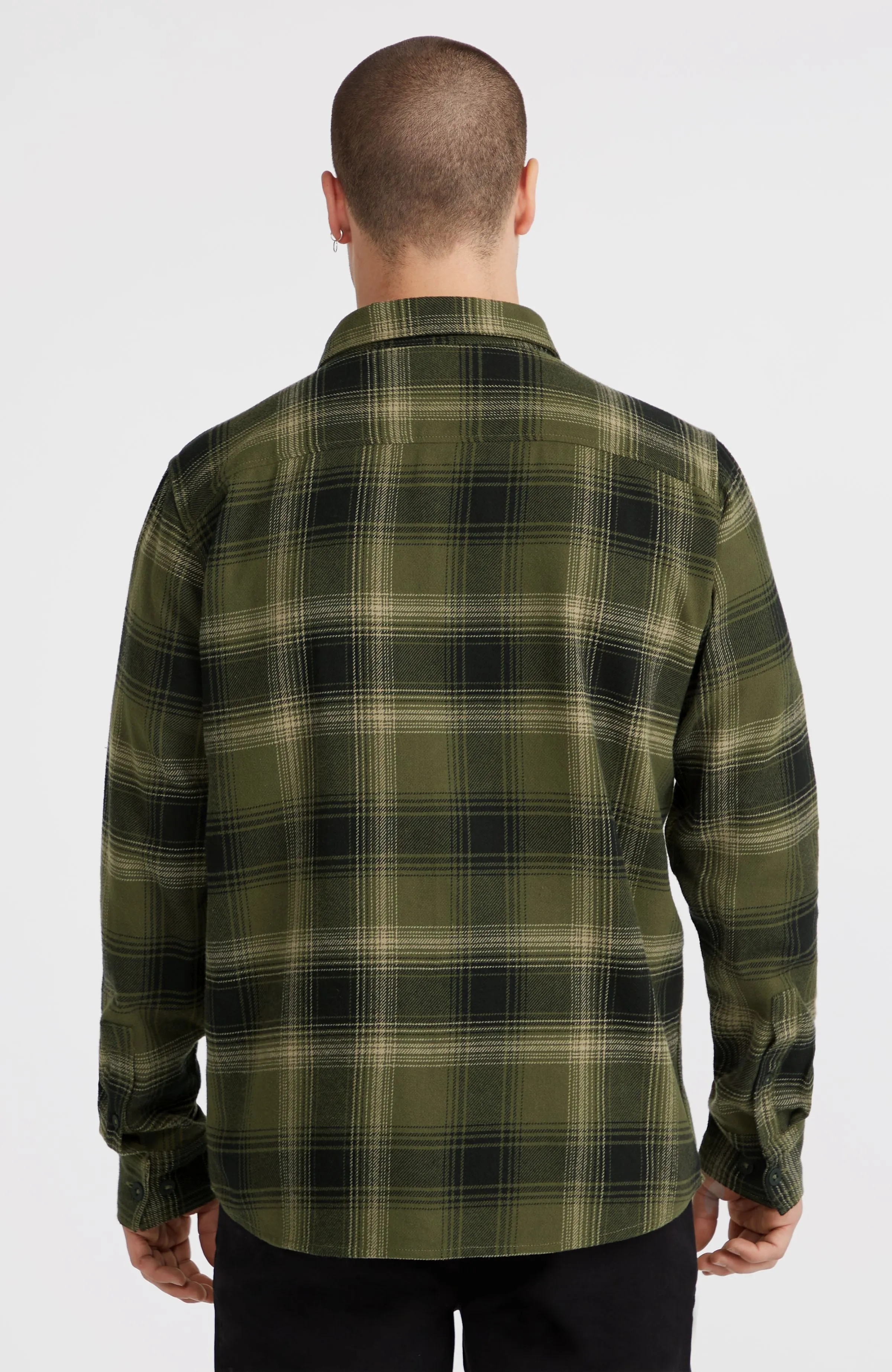 Flannel Check Shirt | Green Check Small