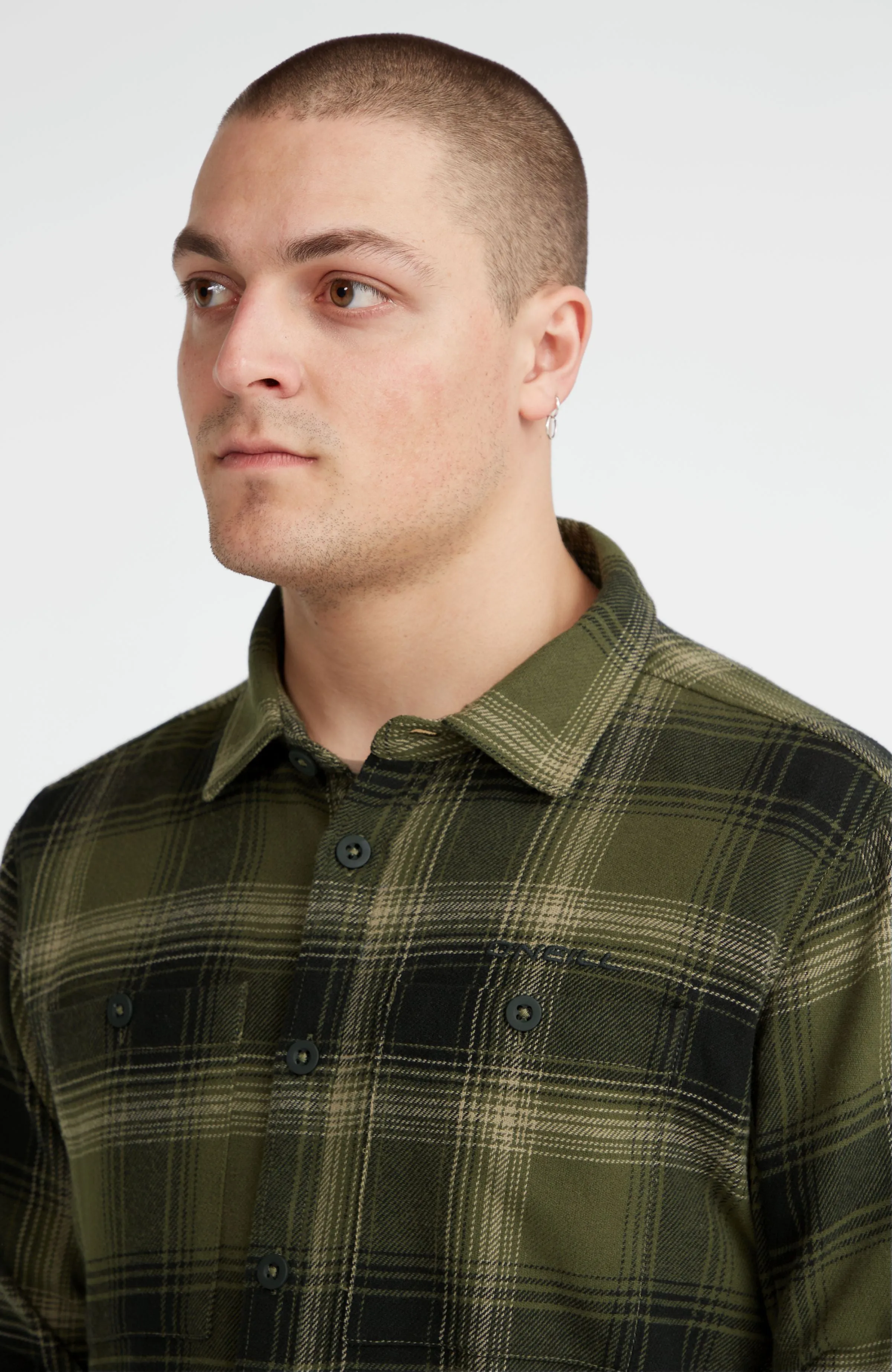 Flannel Check Shirt | Green Check Small