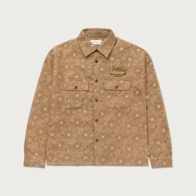 Floral Cover Shirt - Tan