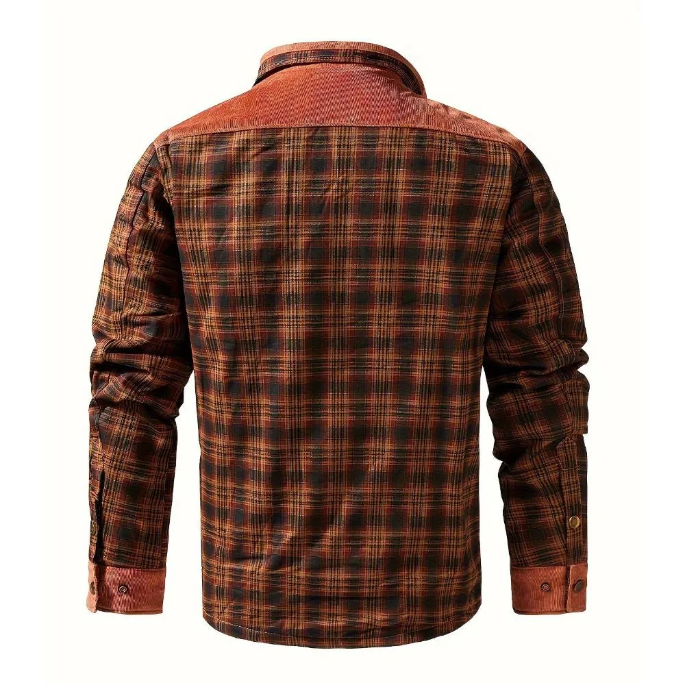 Gaultier™ | Warm Sherpa-Lined Flannel Jacket