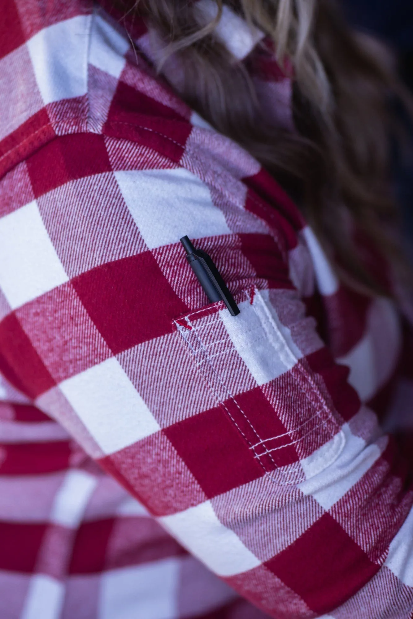 Givens Work Shirt in Chunky Buffalo Flannel