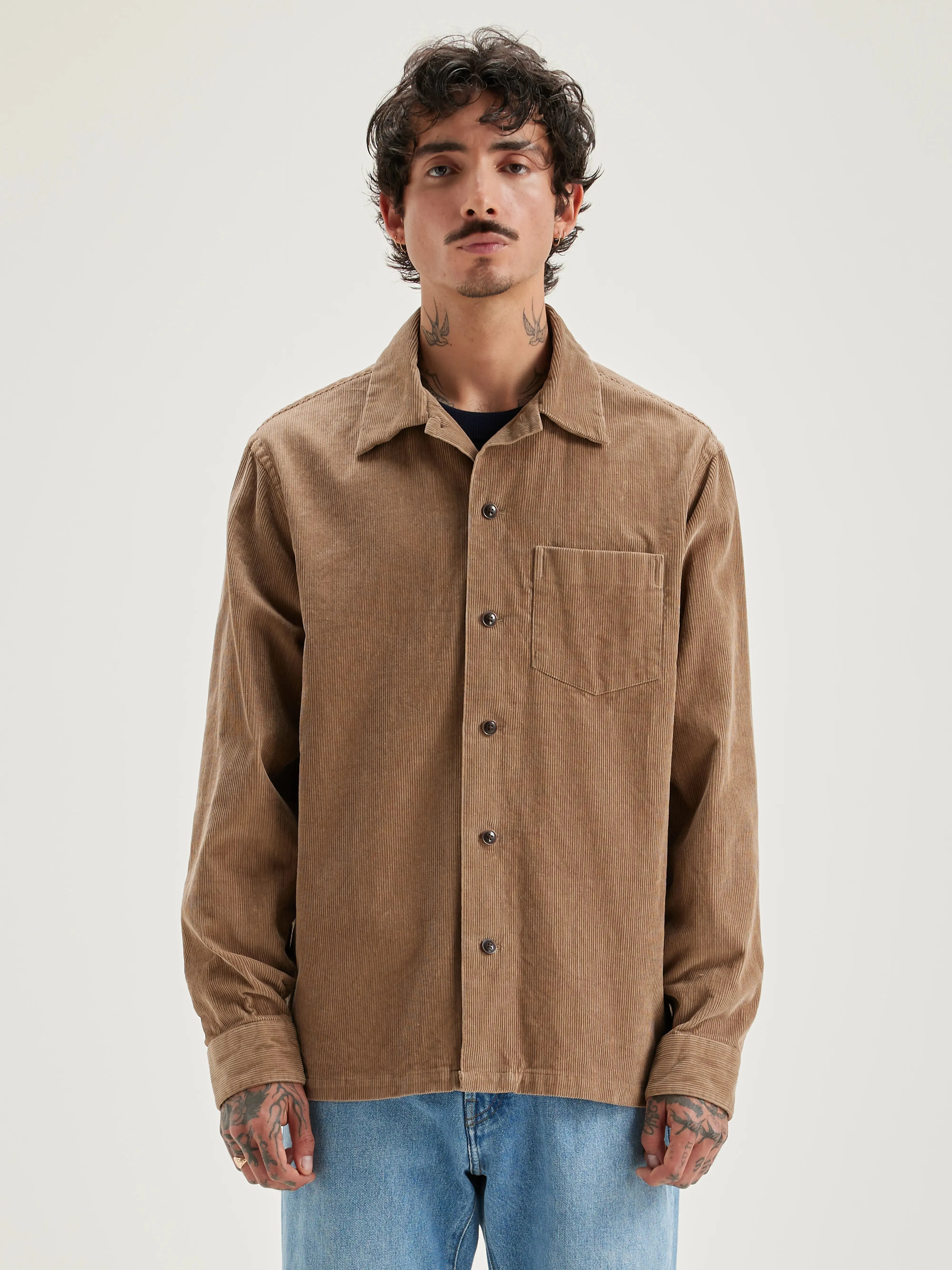 Goney corduroy overshirt (242 / M / WOLF)