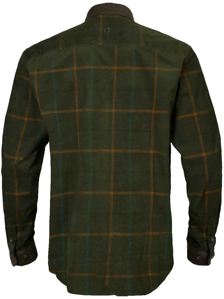 HARKILA Kaldfjord Corduroy Shirt - Mens - Willow Green Check