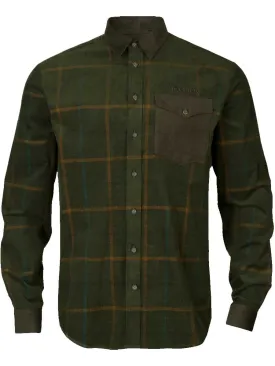 HARKILA Kaldfjord Corduroy Shirt - Mens - Willow Green Check