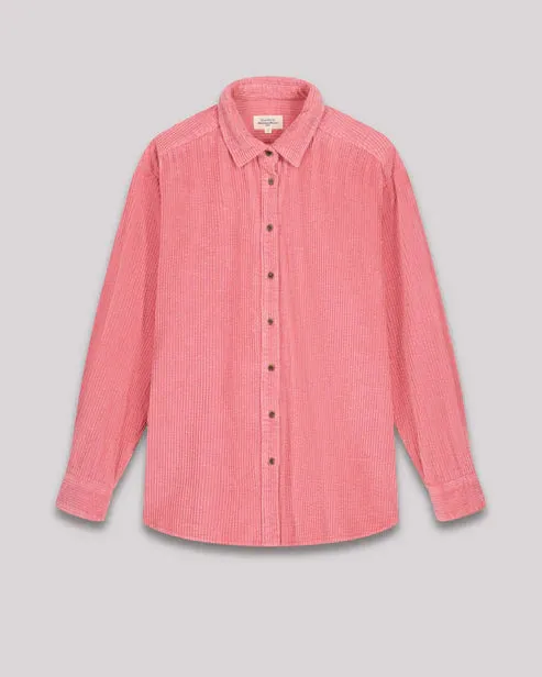 Hartford Cinema Pink Corduroy Shirt