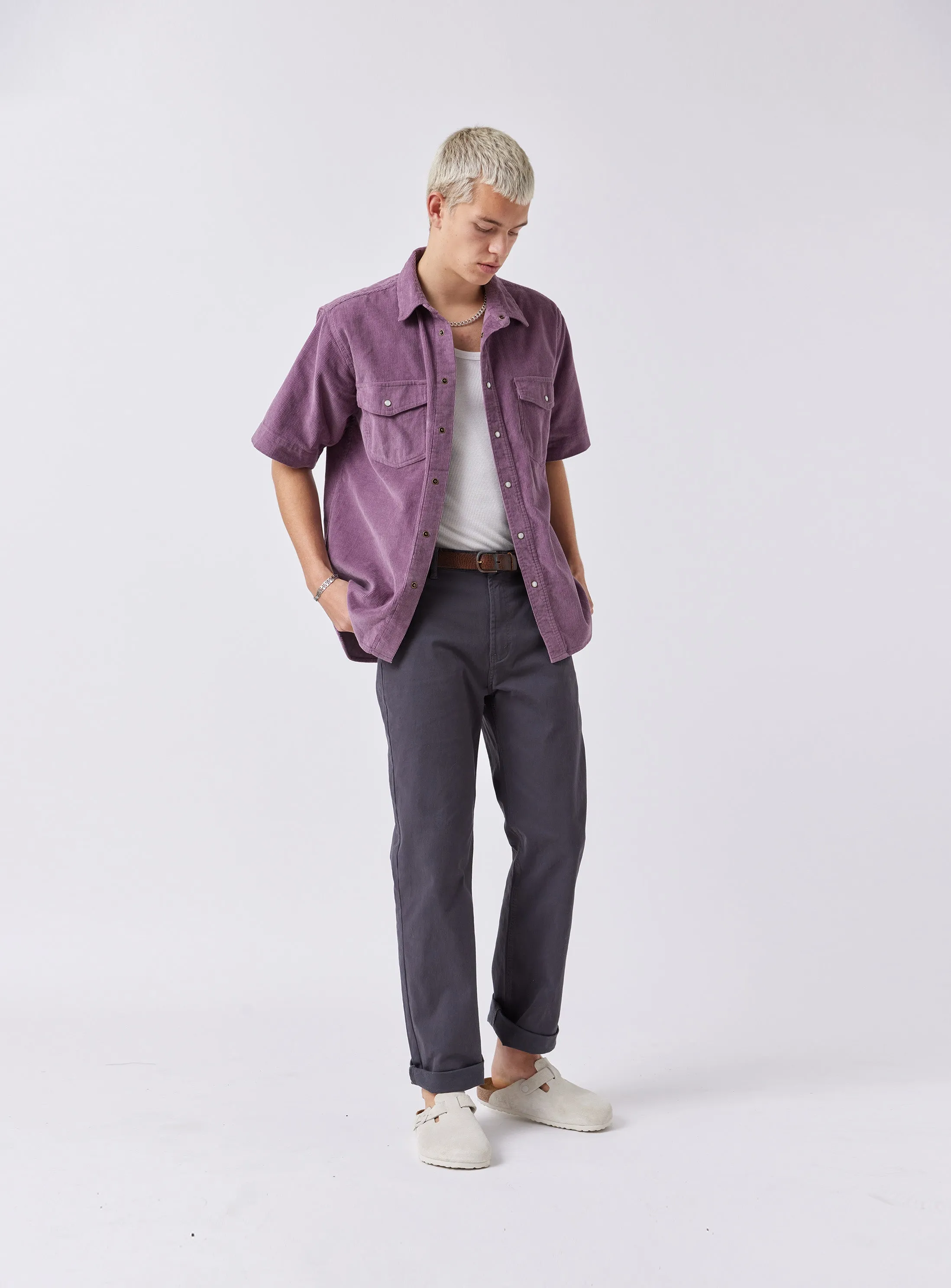 Homie Shirt Dusty Lilac Cord