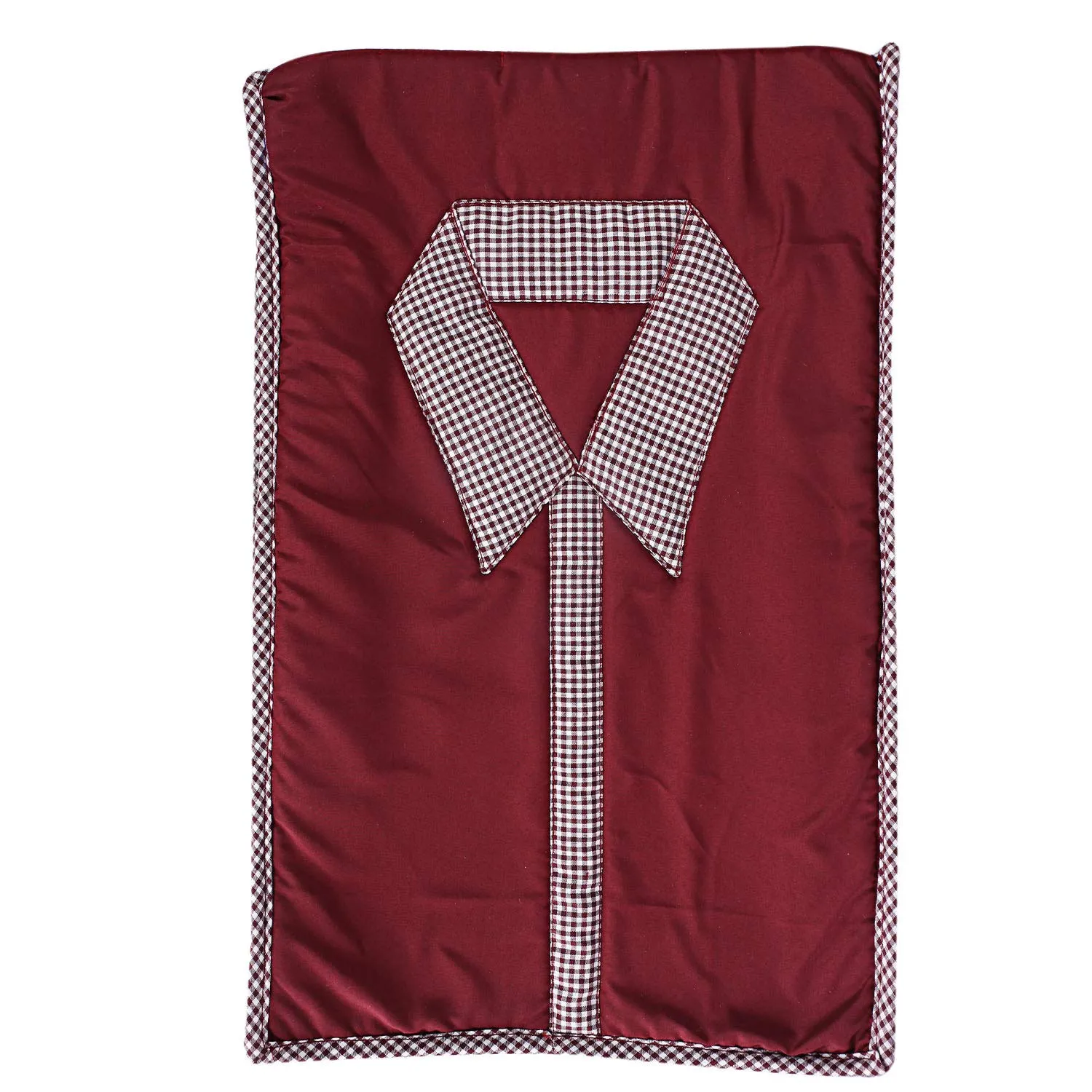 Kuber Industries 3 Layered Quilted 6 Piece Cotton Shirt Cover, Maroon