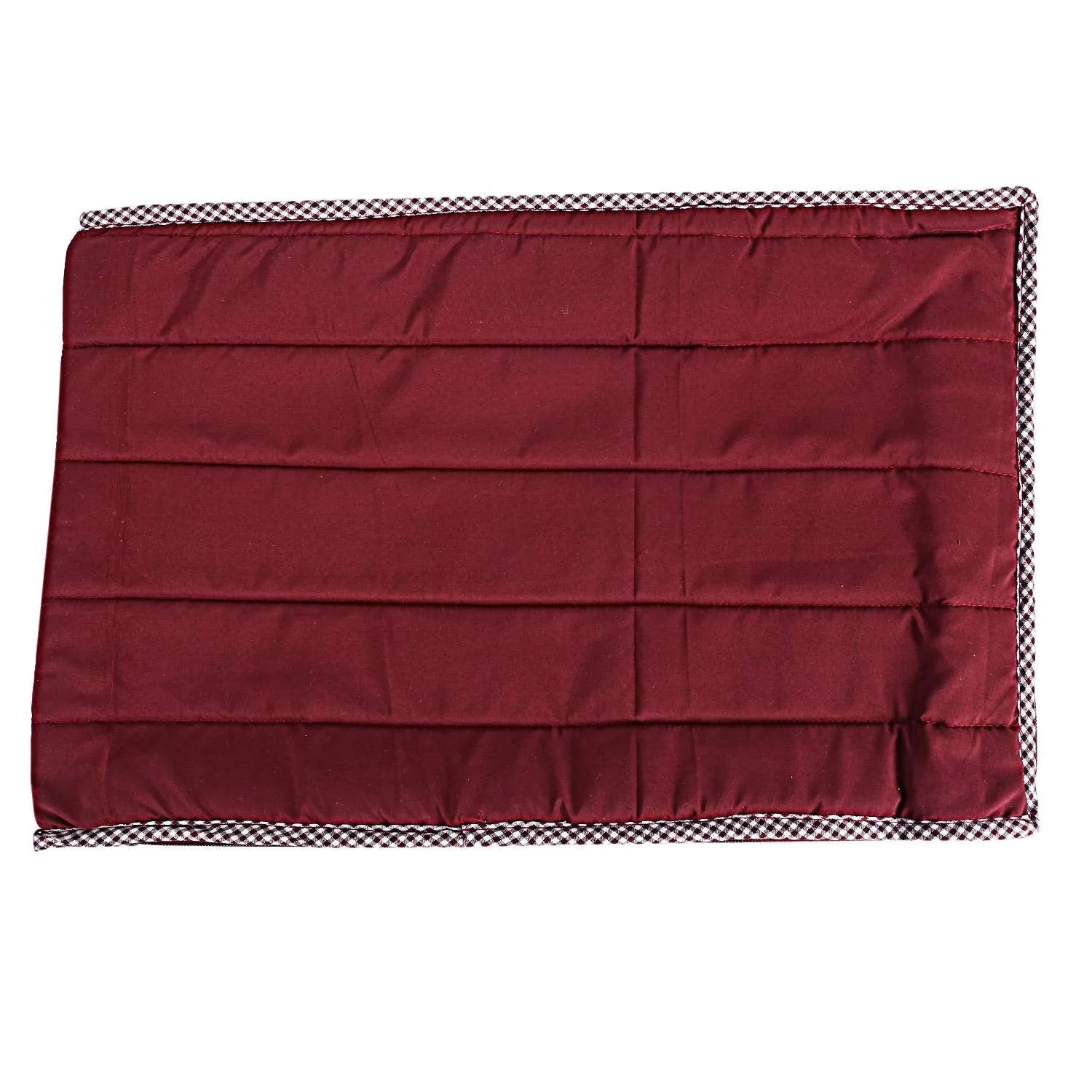 Kuber Industries 3 Layered Quilted 6 Piece Cotton Shirt Cover, Maroon