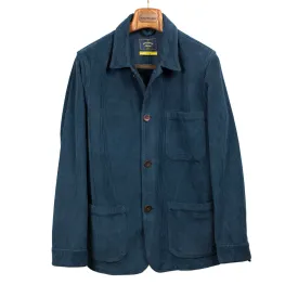 Labura chore coat in navy cotton corduroy