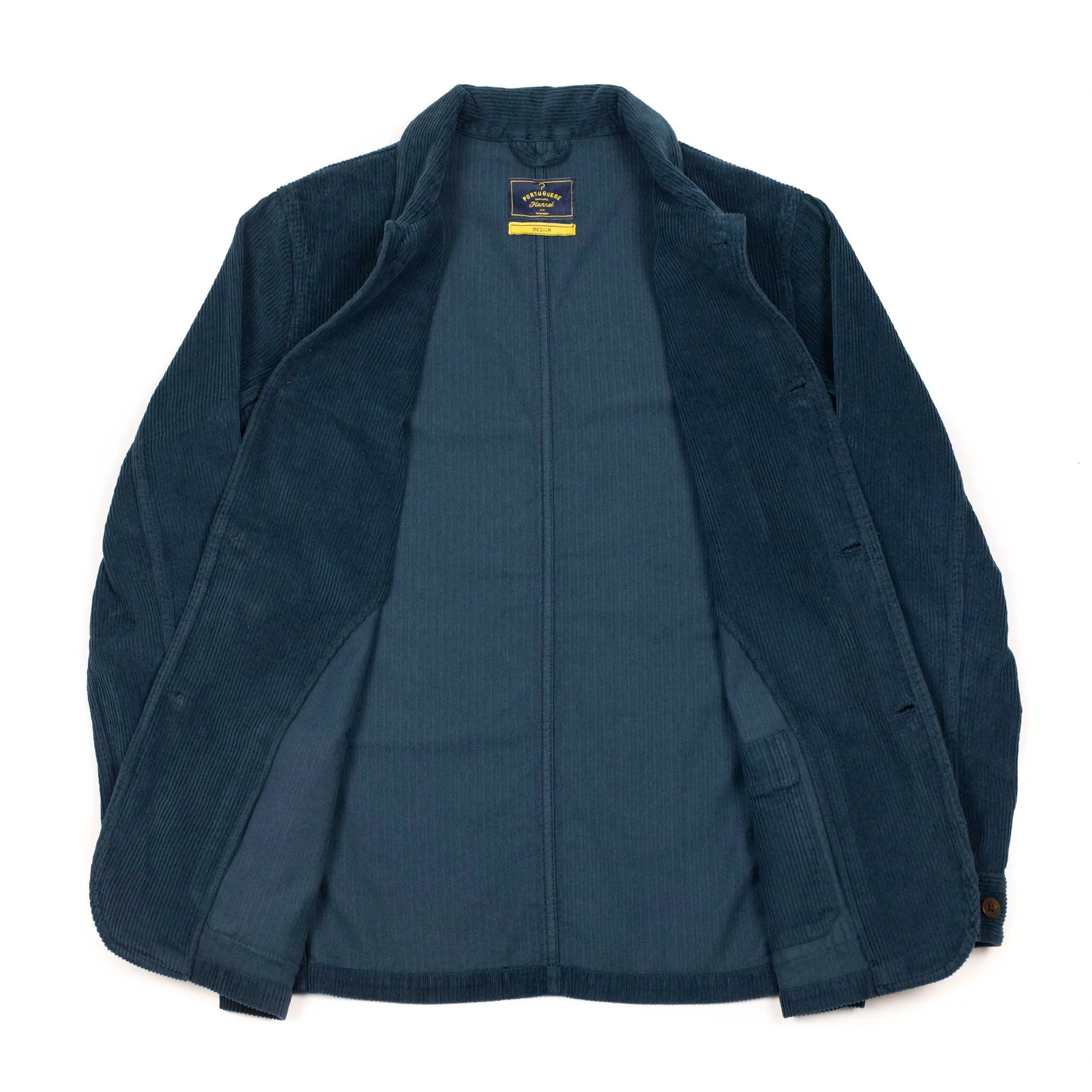 Labura chore coat in navy cotton corduroy