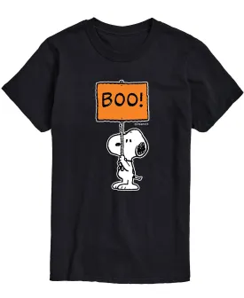 Men's T-shirt with the words peanuts snoopy boo AIRWAVES, black