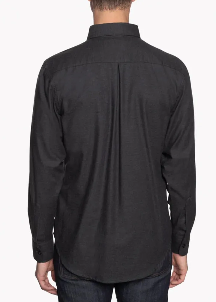 Naked & Famous Easy Shirt Soft Twill Charcoal